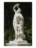 Vue du parc  rampe nord du parterre de Latone : Bacchus "Médicis"