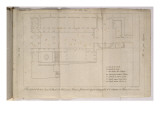 Musée des Monuments Français tome 4 par Alexandre Lenoir: planche 165 : Plan général au sol des