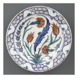 Assiette à fond blanc