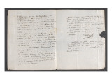 Lettre autographe signée de Antoine-Alexandre Barbier (1765-1825)  bibliothécaire de l'Empereur