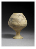 Vase à décor d’ibex à cornes recourbées vers l’arrière