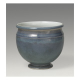 Vase d'étude à fond flammé