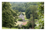 Vue des ruines de l'abbaye de Port-Royal des Champs depuis le musée