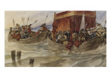 Richelieu remontant le Rhône - Richelieu  Cinq Mars et de Thou