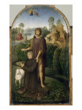 La Vierge et l'Enfant entourés de Saintes volet gauche :RF 309 ; Donateur présenté par Saint