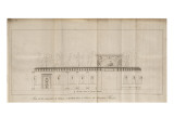 Musée des Monuments Français tome 4  par Alexandre Lenoir : planche 161 : vue latérale de la cour