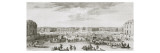Planche 24: Vue des Ecuries de Versailles prise de la seconde grille des cours d'honneur du