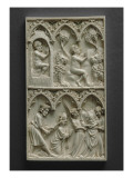 Vie des saints Paul et Pierre : en haut  saint Denis dans la fournaise et exposé aux bêtes ; en
