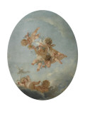 Salle du Conseil : Les Quatre saisons  le Printemps Plafond