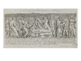 La Reine Marie-Antoinette pousse à la guerre civile en 1789- Allégorie-charge contre les ministres