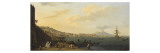Vue de Naples avec le Vésuve