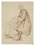 Femme assise tournée vers la gauche
