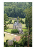 Vue des ruines de l'abbaye de Port-Royal des Champs depuis le musée