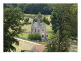 Vue des ruines de l'abbaye de Port-Royal des Champs depuis le musée