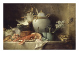 Vase  homard  fruits et gibier