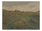 Vue de Belmont près de Lausanne  paysage automnal