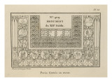 Musée des Monuments Français tome 1 par Alexandre Lenoir: planche 36: fragment d'un pavement en