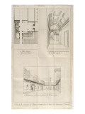 Musée des Monuments Français tome 4  par Alexandre Lenoir: planche 160 : plan général et vues de