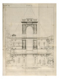 Musée des Monuments Français tome 4  par Alexandre Lenoir : planche 159 : restauration du