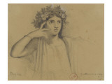 Etude d'après Hercule et Télèphe copie de peinture pompéienne - Musée National Naples