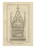 Musée des Monuments Français tome 1 par Alexandre Lenoir: planche 19bis: le tombeau de Dagobert à
