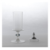 Vase sphérique sur pied