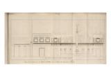 Musée des Monuments Français tome 4 par Alexandre Lenoir: planche 162 : vue latérale de la cour