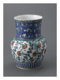 Vase à décor d'oeillets et de jacinthes