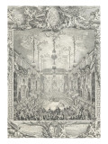 Décoration du bal paré donné par le roi le 24 février 1745  à l'occasion du mariage du dauphin 