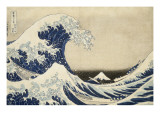Sous la grande vague au large de la côte à Kanagawa