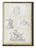 Album : Martyre d'un saint d'après Pier Francesco Mola ; Adam et Eve d'après Michel-Ange