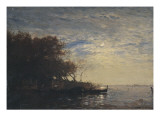 Venise  le Jardin français au clair de lune