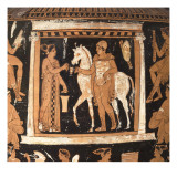 Cratère à volutes à figures rouges