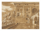 Vue de la Villa Madama