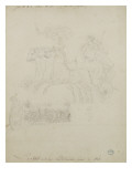 Dessin d'exécution de la pendule-candélabre  1822
