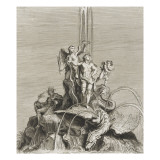 Recueil de divers dessins de Fontaines et de Frises maritimes inventés et dessinés par Charles Le