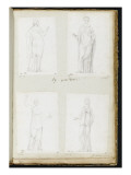 Album : Femme debout vue de dos; La Flore Capitoline ; Femme debout drapée