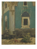Fenêtre bordée d'émail vert Mausolée de Mehmet I à Brousse (Turquie) construit vers1421