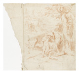 Femme et enfant dans un paysage