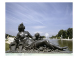 Vue du parc : parterre d'eau  bassin nord : 