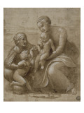 Vierge à l'Enfant  sainte Elisabeth et le petit saint Jean dans un paysage