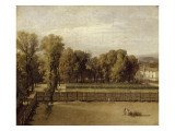 Vue du jardin du Luxembourg  à Paris