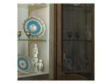Showcase Featuring Porcelain Service of Catherine Ii
