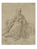 Vierge assise donnant le sein à l'enfant Jésus
