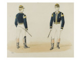 Postillon d'Aumont des écuries impériales :vingt aquarelles représentant des modèles de livrées