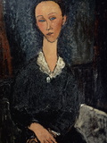 Femme au col blanc
