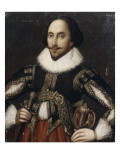William Shakespeare (1564-1616) - représenté âgé de 34 ans