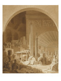 Vivant-Denon travaillant dans la salle de Diane au Louvre