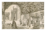 Vue du château de Trianon prise dans le jardin français