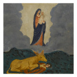 Femme terrassée par un taureau